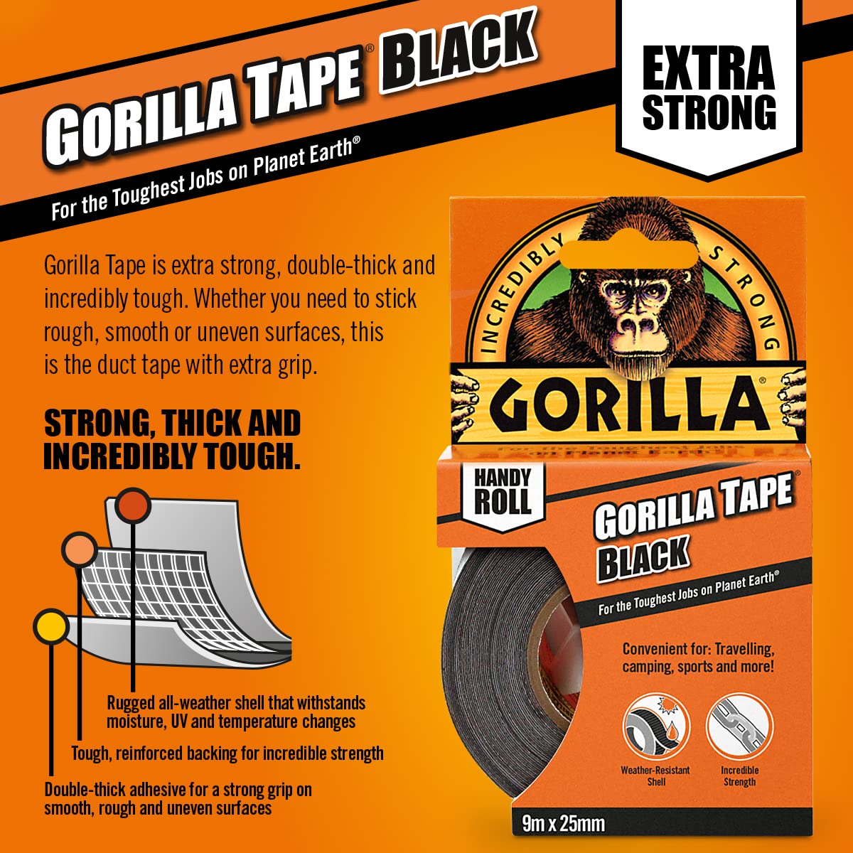Gorilla Handy Duct Tape to-Go, 1 Gorilla Handy Duct Tape to-Go, 1